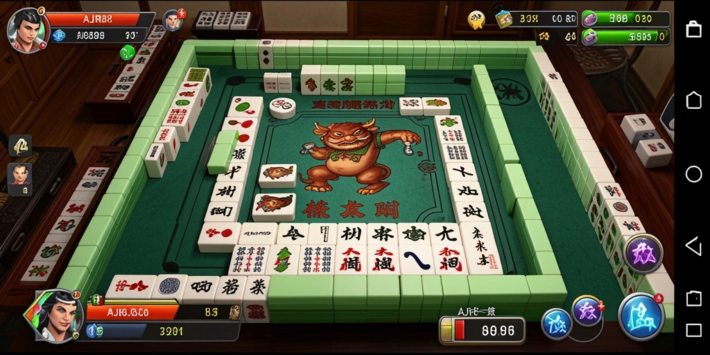 Tampilan gameplay Mahjong yang seru dan menantang di AJR88.