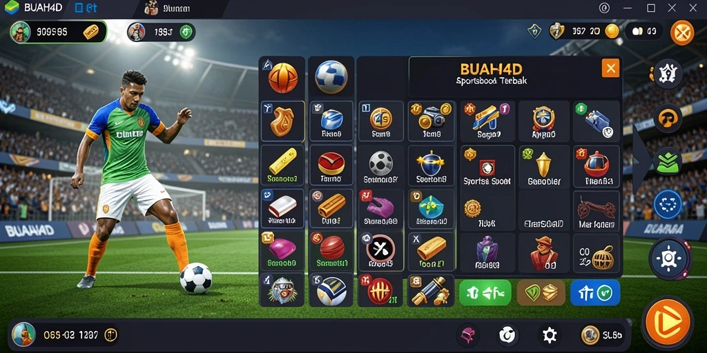 Screenshot BUAH4D menunjukkan fitur taruhan olahraga yang lengkap.