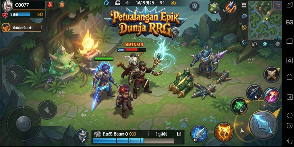 Tampilan gameplay menakjubkan dalam petualangan C0077 yang mendebarkan.
