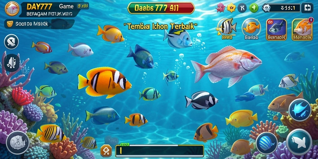 Tampilan menangkap ikan yang menarik di DAY777.