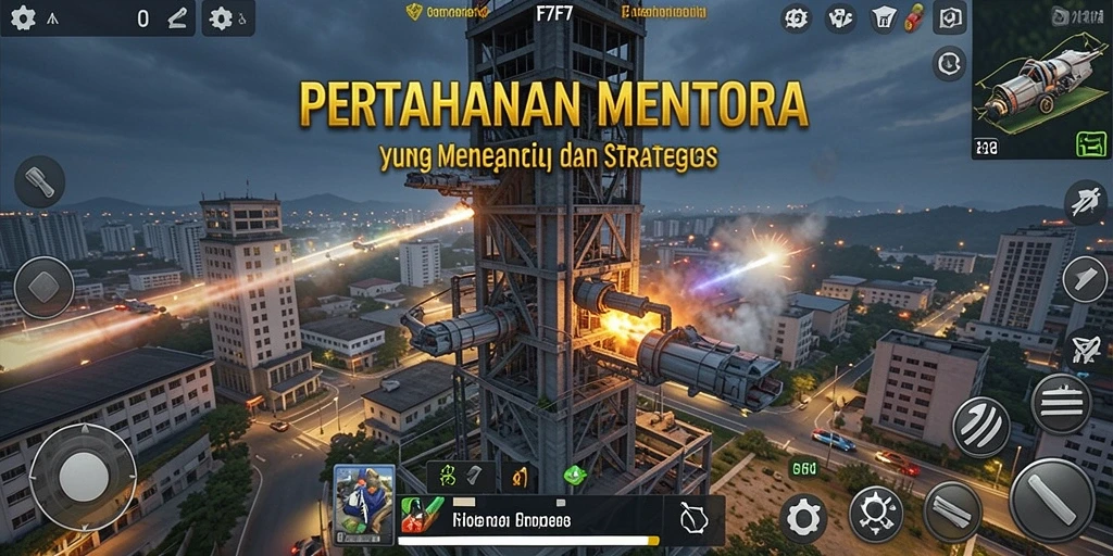 Gameplay menakjubkan F7F7 dalam Tower Defense.