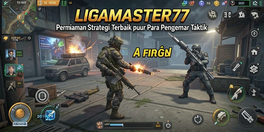 Tampilan gameplay mendebarkan LIGAMASTER77 dengan berbagai strategi dan taktik.