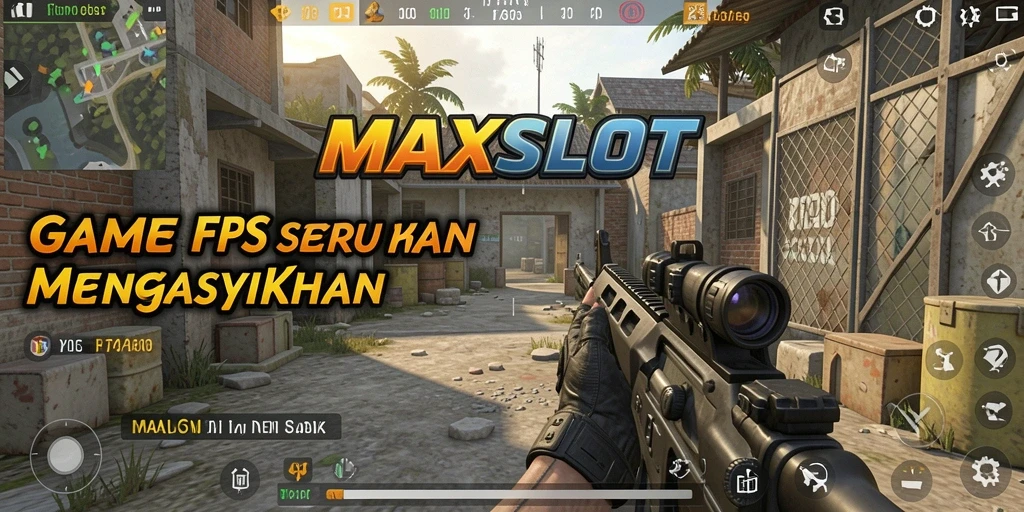 Tampilan utama gameplay MAXSLOT yang penuh aksi dan seru.