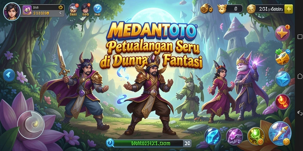 Tampilan gameplay menarik dari game petualangan MEDANTOTO.