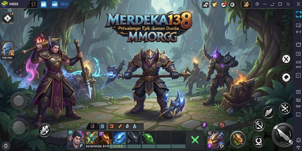 Screenshot gameplay <strong>MERDEKA138</strong> menampilkan aksi petualangan yang mendebarkan.